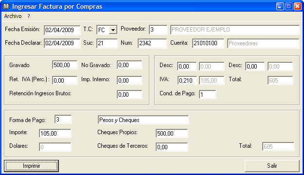 Visual Sciences Software Modulo De Asientos Contables Ejemplos De Contabilidad General